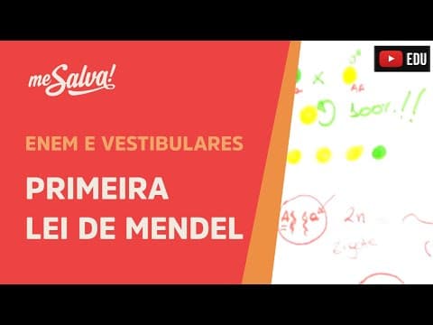 Thumbnail da aula: Me Salva! GEN08 - Genética - Primeira Lei de Mendel