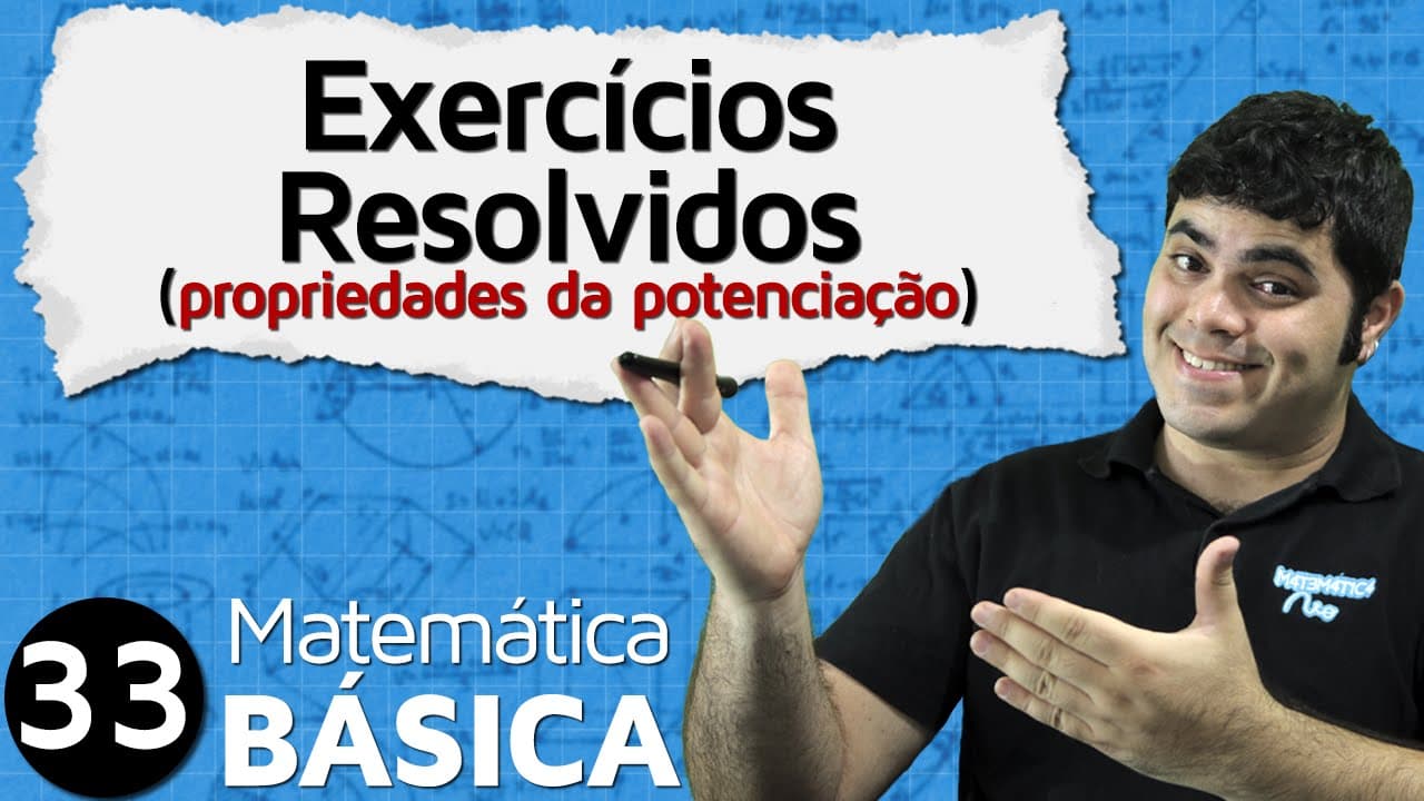 Thumbnail: Exercícios Resolvidos sobre Propriedades da Potenciação | MAB #33