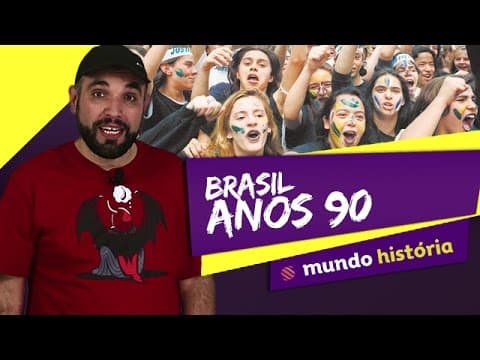 Thumbnail da aula: 📜 Redemocratização do Brasil (Anos 90) - História - ENEM