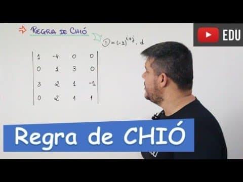 Thumbnail da aula: 🔴 DETERMINANTES: REGRA DE CHIÓ