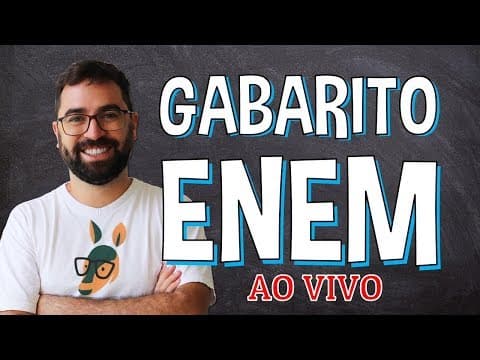 Thumbnail da aula: ENEM ANSWER KEY - LIVE | Prof. Gui