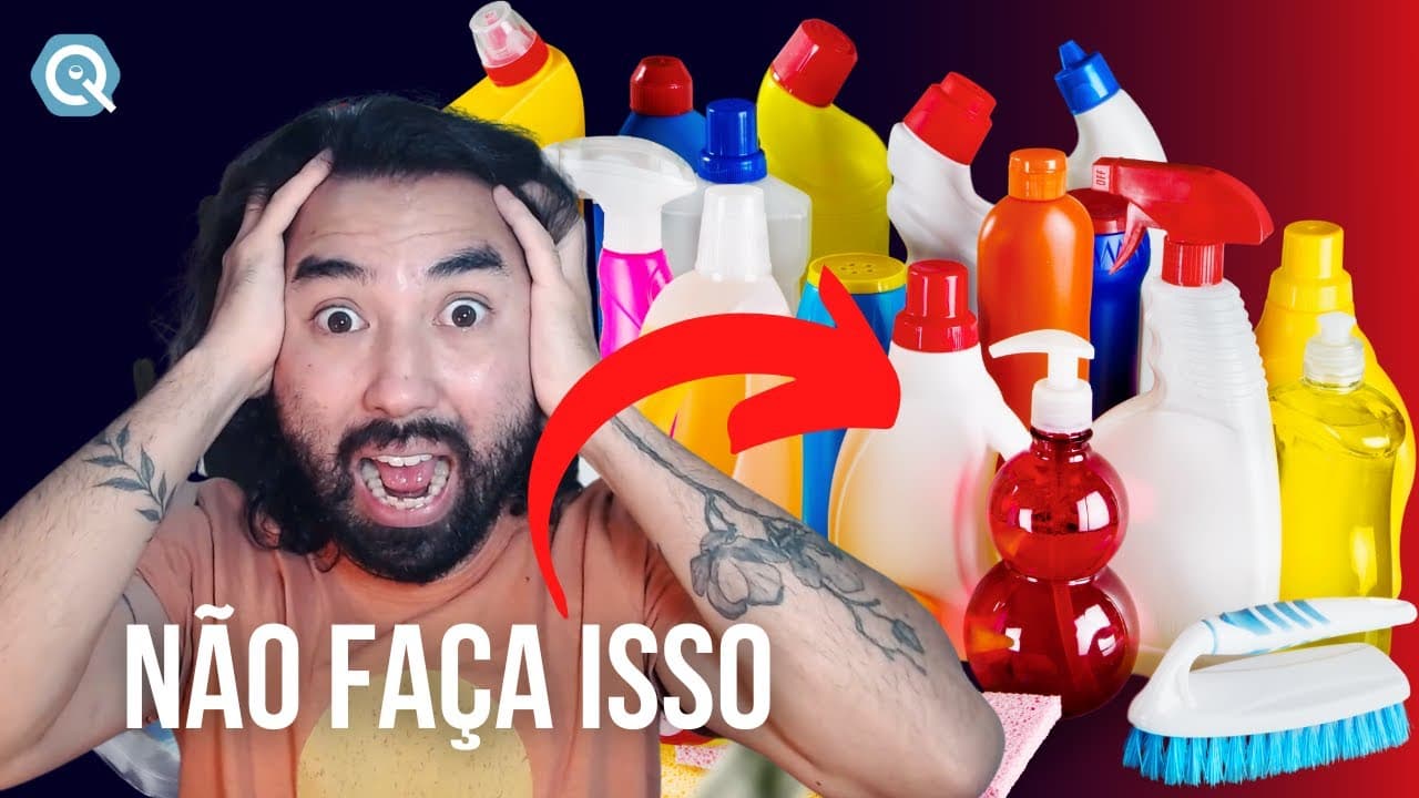Thumbnail: ☠️ NÃO FAÇA ISSO! NÃO MISTURE PRODUTOS DE LIMPEZA ☠️