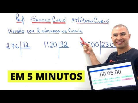 Thumbnail da aula: DIVISÃO COM 2 NÚMEROS NA CHAVE | FÁCIL e RÁPIDO