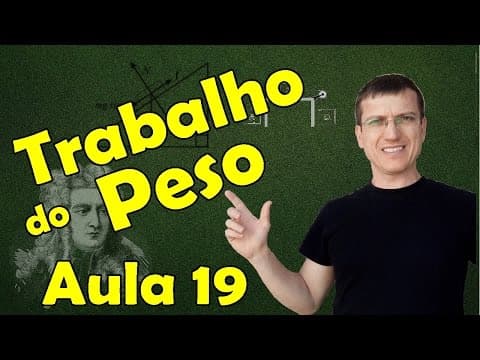 Thumbnail da aula: TRABALHO DA FORÇA PESO E DA FORÇA ELÁSTICA - DINÂMICA - AULA 19 - Prof Marcelo Boaro
