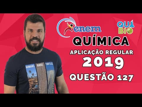 Thumbnail da aula: ENEM 2019 Regular - Questão 127 - Uma das técnicas de reciclagem química do polímero PET [poli(teref