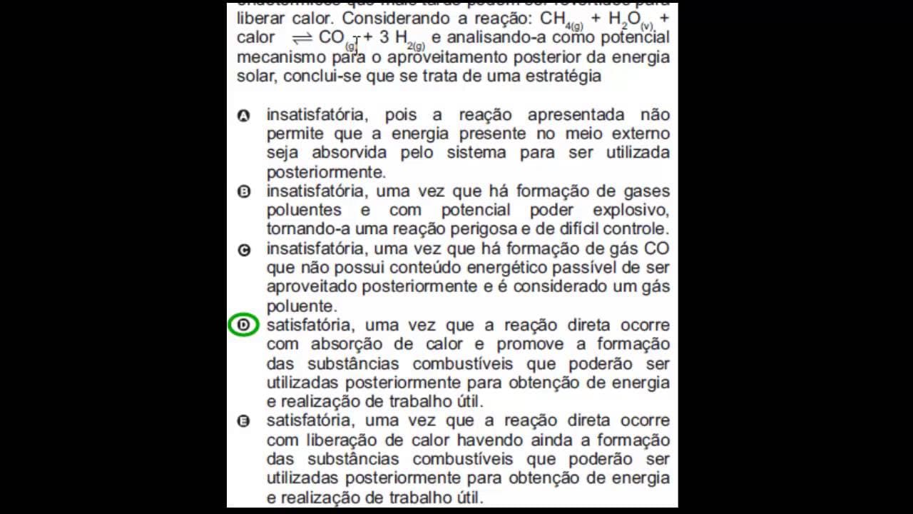 Thumbnail: RESOLUÇÃO COMENTADA - ENEM 2010 - PARTE II - Professor Vinícius Dias