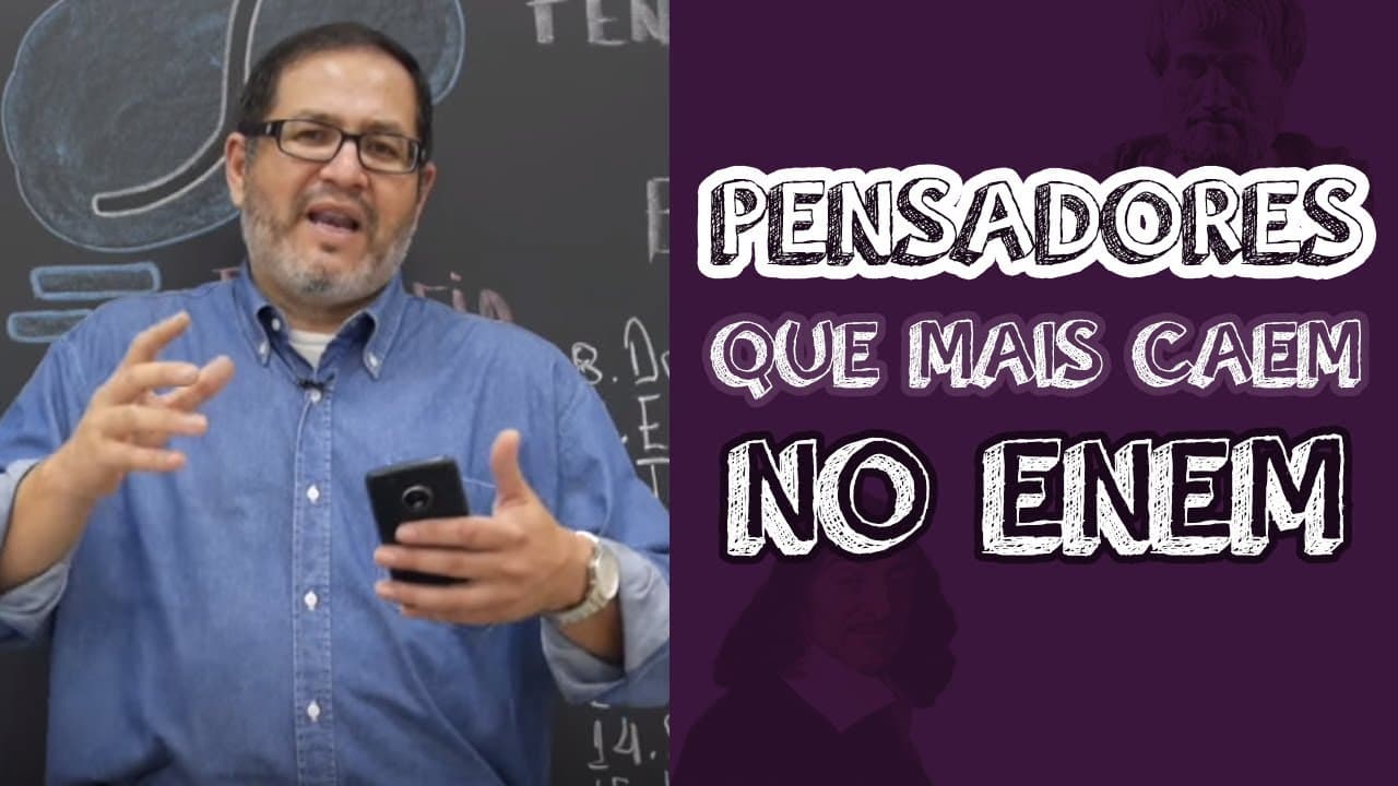 Thumbnail: 15 PENSADORES MAIS CAEM NO ENEM ★ Spoiler do Enem
