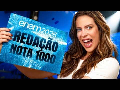 Thumbnail da aula: A UNICA AULA DE REDAÇÃO ENEM QUE VOCÊ PRECIS ASSISTIR