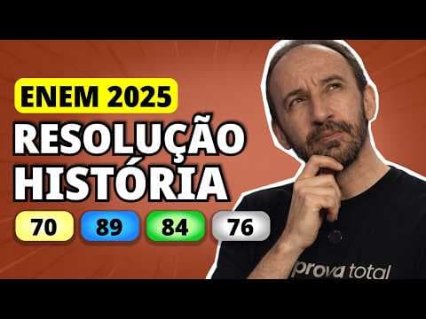 Thumbnail da aula: ENEM 2025 HISTÓRIA – Questão 70 | Eu escolhi Bezalel e lhe dei competência e habilidade para fazer