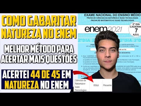 Thumbnail da aula: COMO GABARITAR CIÊNCIAS DA NATUREZA NO ENEM - MACETES E TÉCNICAS NA PRÁTICA