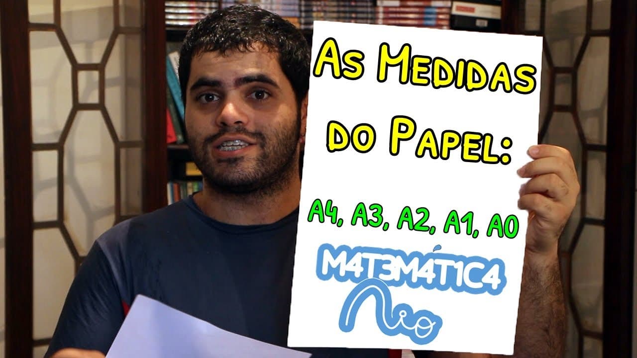 Thumbnail: As Medidas do Papel: A4, A3, A2, A1, A0 | Matemática Rio