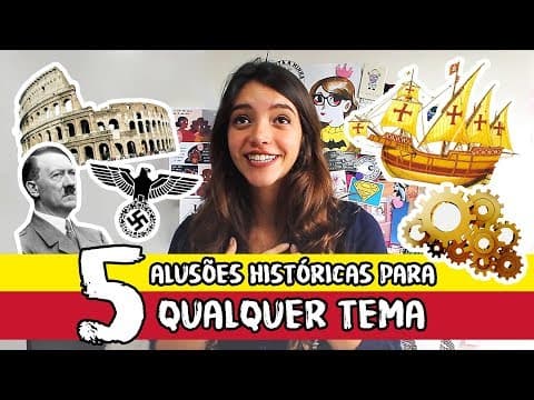 Thumbnail da aula: ALUSÕES HISTÓRICAS PARA TODOS OS TEMAS DE REDAÇÃO! - Débora Aladim