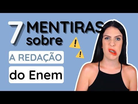 Thumbnail da aula: 7 mentiras que te contaram sobre redação | especial Dia da Mentira