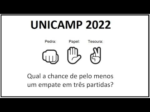 Thumbnail da aula: PROBABILIDADE - UNICAMP 2022