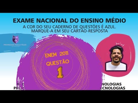 Thumbnail da aula: Resolução Enem 2011 - Humanas Questão 01