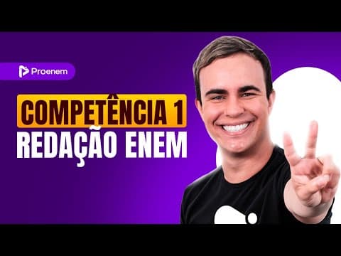 Thumbnail da aula: Tudo sobre a Competência 1 da Redação Enem | Proenem
