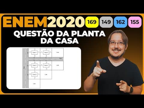 Thumbnail da aula: ENEM 2020 || Geometria Plana || A lei municipal para a edificação de casas em lotes de uma cidade