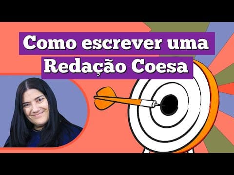 Thumbnail da aula: COMO ESCREVER UMA REDAÇÃO COM COESÃO? | Intensivo de redação