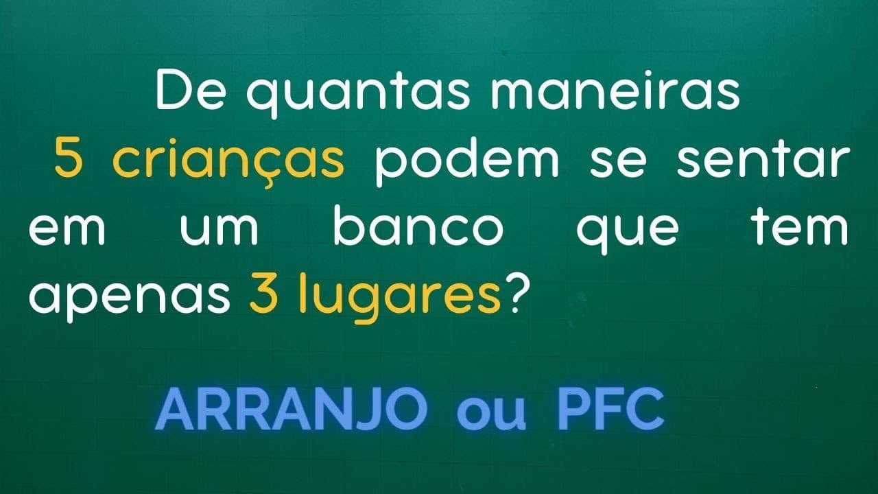 Thumbnail: ARRANJO SIMPLES ou PFC ∣ ANÁLISE COMBINATÓRIA ∣ Professora Angela Matemática