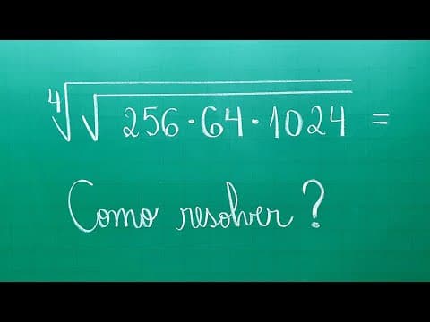 Thumbnail da aula: RAIZ DE RAIZ - COMO RESOLVER? Professora Angela Matemática