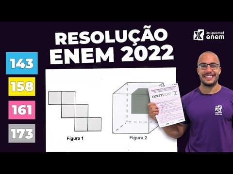 Thumbnail da aula: 🔘Questão 143 - Caderno Azul | Geometria Espacial | MATEMÁTICA ENEM 2022