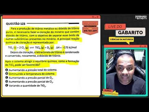 Thumbnail da aula: ENEM 2025: "Para a produção de titânio metálico ou dióxido de titânio puros, é necessário fazer a