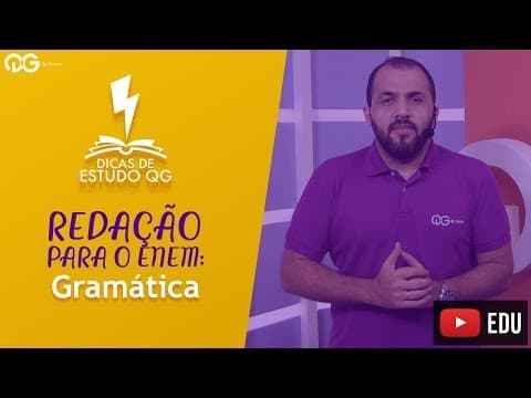 Thumbnail da aula: Redação ENEM: Gramática
