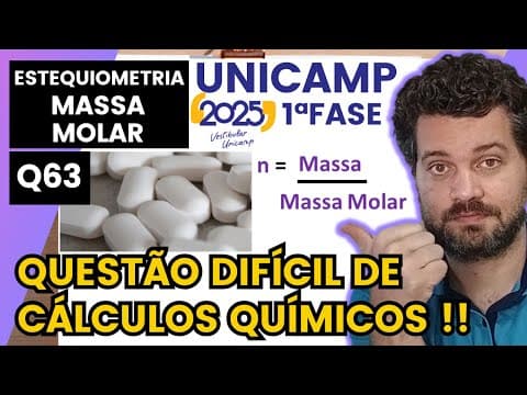 Thumbnail da aula: ✏️UNICAMP 2025 | A bula do medicamento genérico “cloridrato de venlafaxina” informa apresentações de