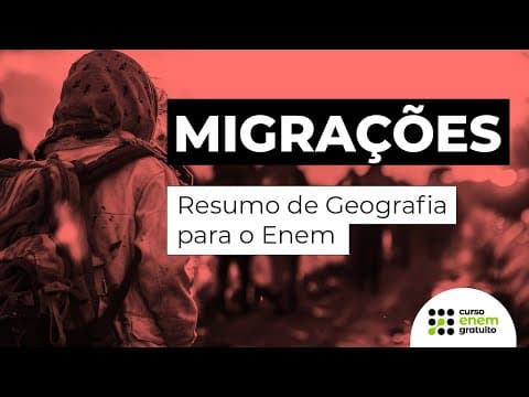 Thumbnail da aula: MIGRAÇÕES | Resumo de Geografia para o Enem