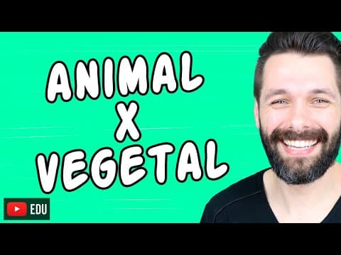 Thumbnail da aula: CÉLULA ANIMAL E CÉLULA VEGETAL - DIFERENÇAS | Biologia com Samuel Cunha