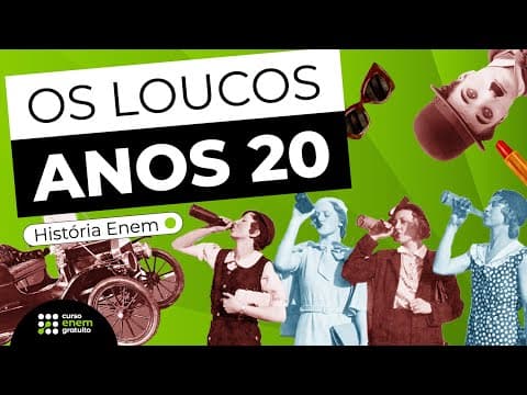 Thumbnail da aula: O QUE FORAM OS LOUCOS ANOS 20 | História para o Enem | Mariane Martins