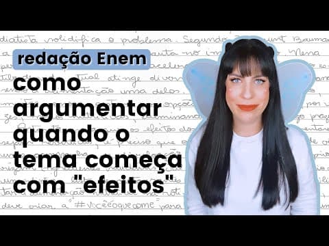 Thumbnail da aula: E se o tema da redação do Enem tiver a palavra "efeitos"?