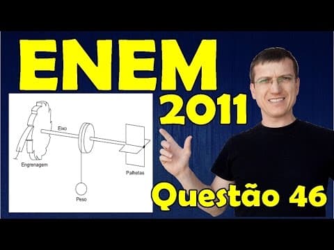 Thumbnail da aula: 46 - ENEM 2011 - Física - Mecânica - Questão 46 resolvida (Caderno Azul) - Prof. Marcelo Boaro