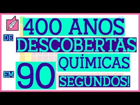 Thumbnail da aula: Tabela Periódica: Elementos QUÍMICOS em ordem cronológica!