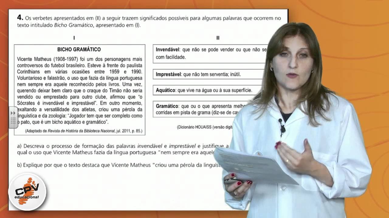Thumbnail: Língua Portuguesa - Unicamp 2012 - 2ª fase - 4 a 6