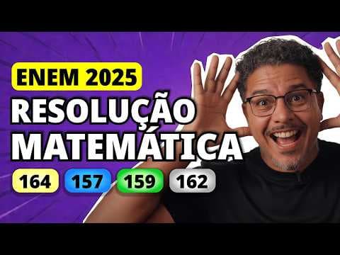 Thumbnail da aula: ENEM 2025 Matemática – Questão 164 | O cortisol é um hormônio produzido pelas glândulas adrenais