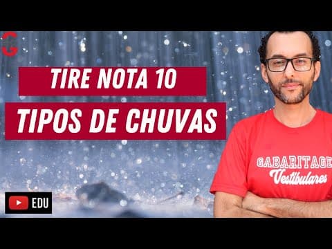 Thumbnail da aula: Tipos de Chuva - Convectivas, Frontais e Relevo | Geografia |