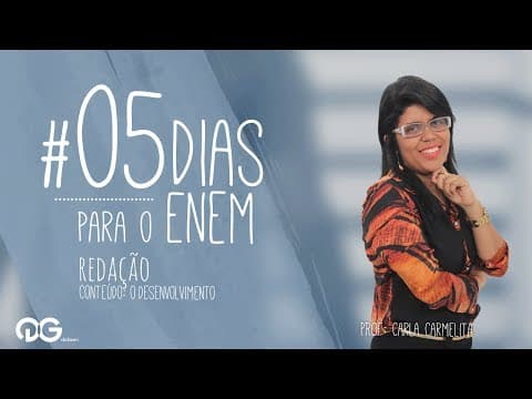 Thumbnail da aula: Redação: Desenvolvimento - ENEM | #05Dias