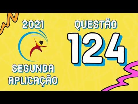 Thumbnail da aula: ENEM 2021 | SEGUNDA APLICAÇÃO | QUESTÃO 124 - Uma transformação química que acontece durante o