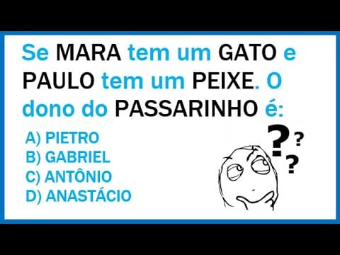 Thumbnail da aula: 🔥 DECIFRE A LÓGICA!!! Tente descobrir a lógica do problema!!!