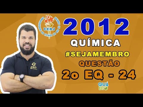 Thumbnail da aula: UERJ 2012 - 2o EQ - Questão 24 - Uma amostra de 5 L de benzeno líquido armazenada em um galpão fecha