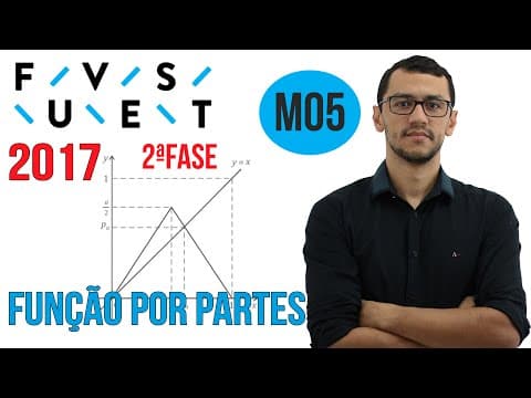 Thumbnail da aula: FUVEST 2017 | Questão M05 | Segunda Fase Matemática (Função por partes e Composta)