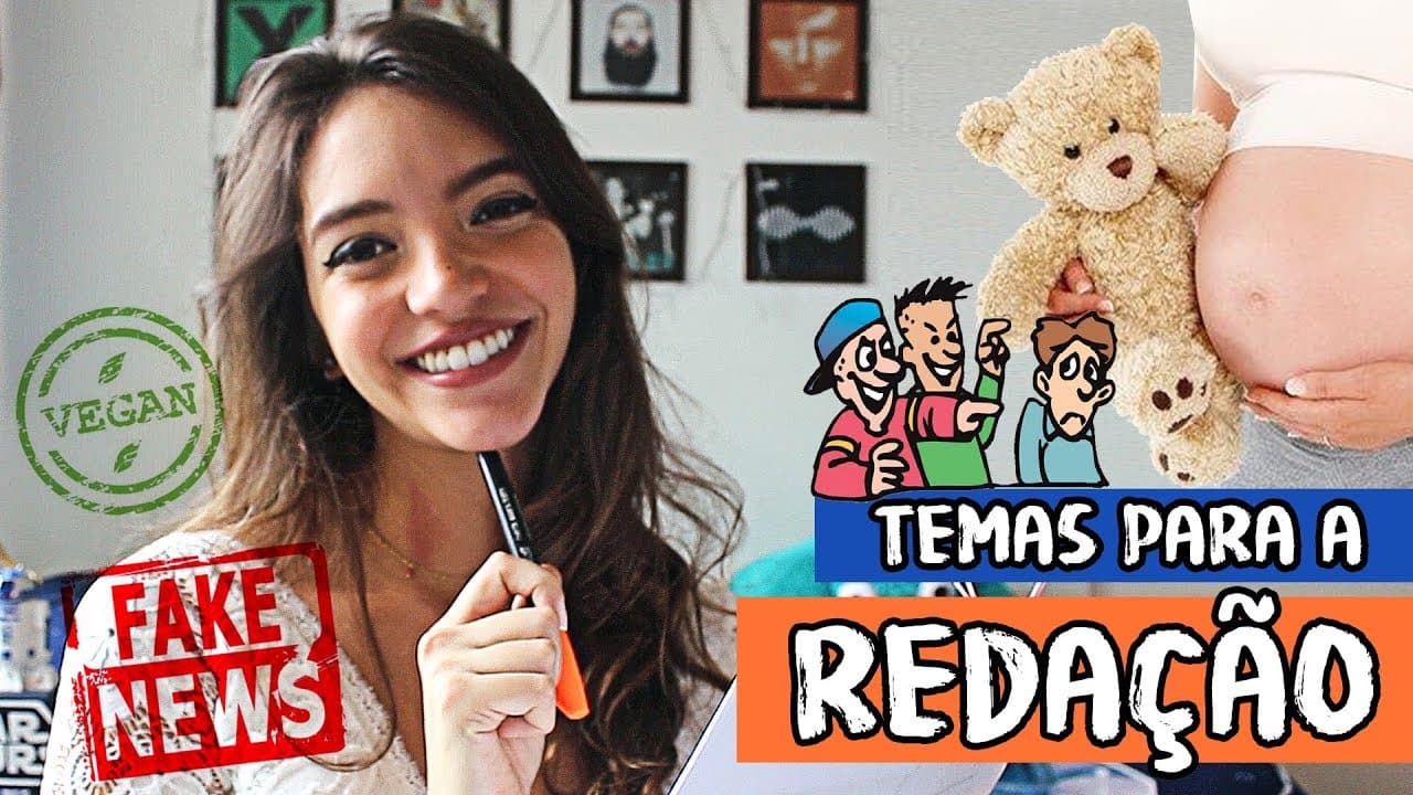 Thumbnail: 5 TEMAS PARA A REDAÇÃO DO ENEM! - Débora Aladim
