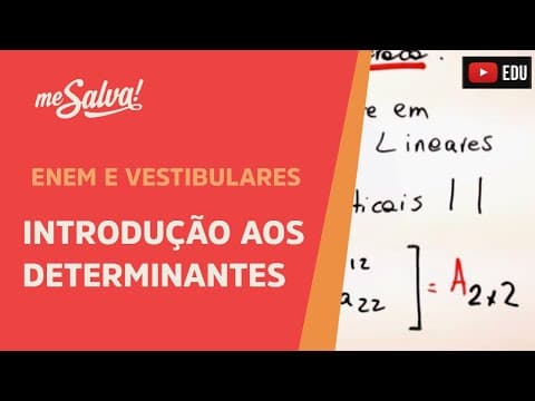 Thumbnail da aula: Introdução aos determinantes | ENEM e Vestibulares | Me Salva!