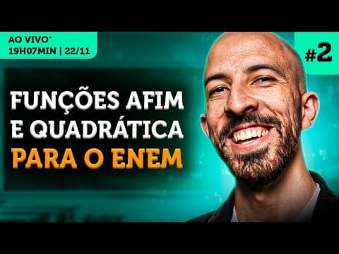 Thumbnail da aula: Funções Afim e Quadrática no ENEM | Revisão ENEM