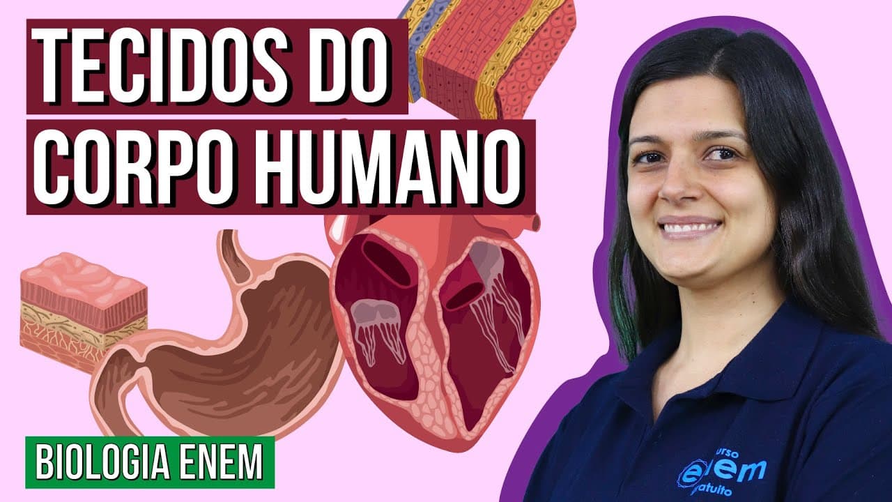 Thumbnail: TECIDOS DO CORPO HUMANO | Resumo de Biologia Enem. Professora Cláudia Aguiar