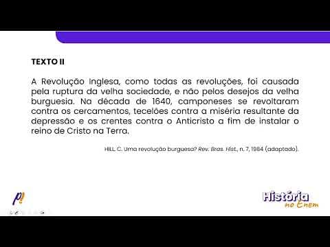 Thumbnail da aula: ENEM 2021 - IDADE MODERNA: AS REVOLUÇÕES QUE MUDARAM O MUNDO| A concepção da Revolução Inglesa...