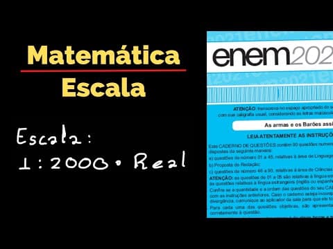 Thumbnail da aula: Escala - Enem 2020 Digital | Questões Resolvidas - Matemática - Inep