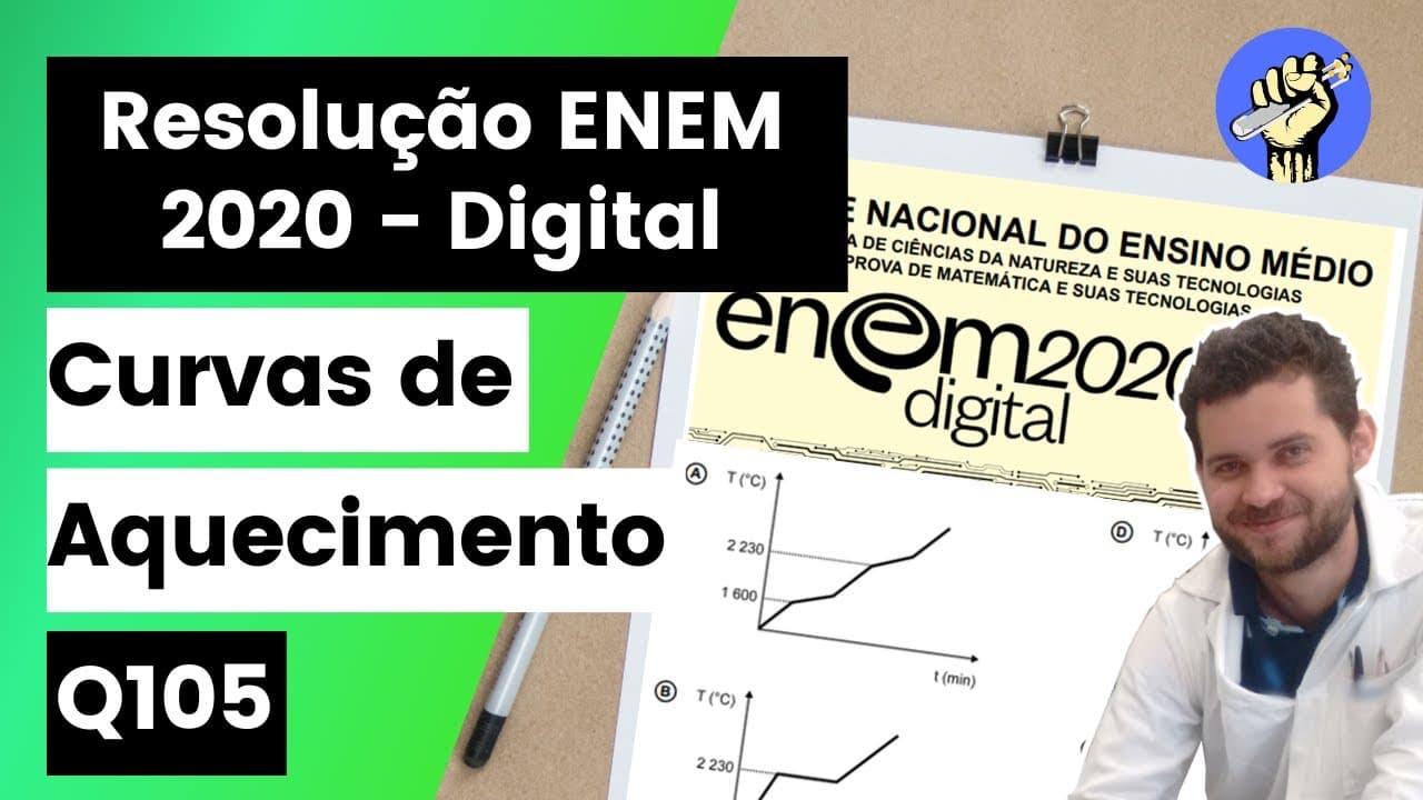 Thumbnail: ✏️ENEM 2020 Digital | Para assegurar a boa qualidade de seu produto, uma indústria de vidro analisou