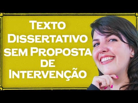 Thumbnail da aula: TEXTO PUC / FPP / FUVEST -DISSERTATIVO SEM PROPOSTA DE INTERVENÇÃO?! | Português com Gabi Ceccon
